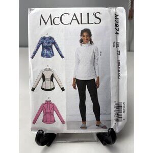 McCalls M7874 Womens Pullover Top Legging Sewing Pattern Size Large XL XXL uncut
